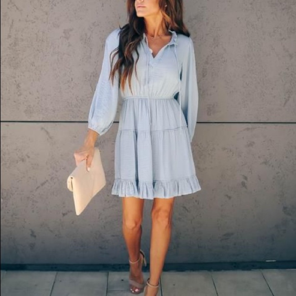 “Persuasion Ruffle Tiered Dress” from Vici
